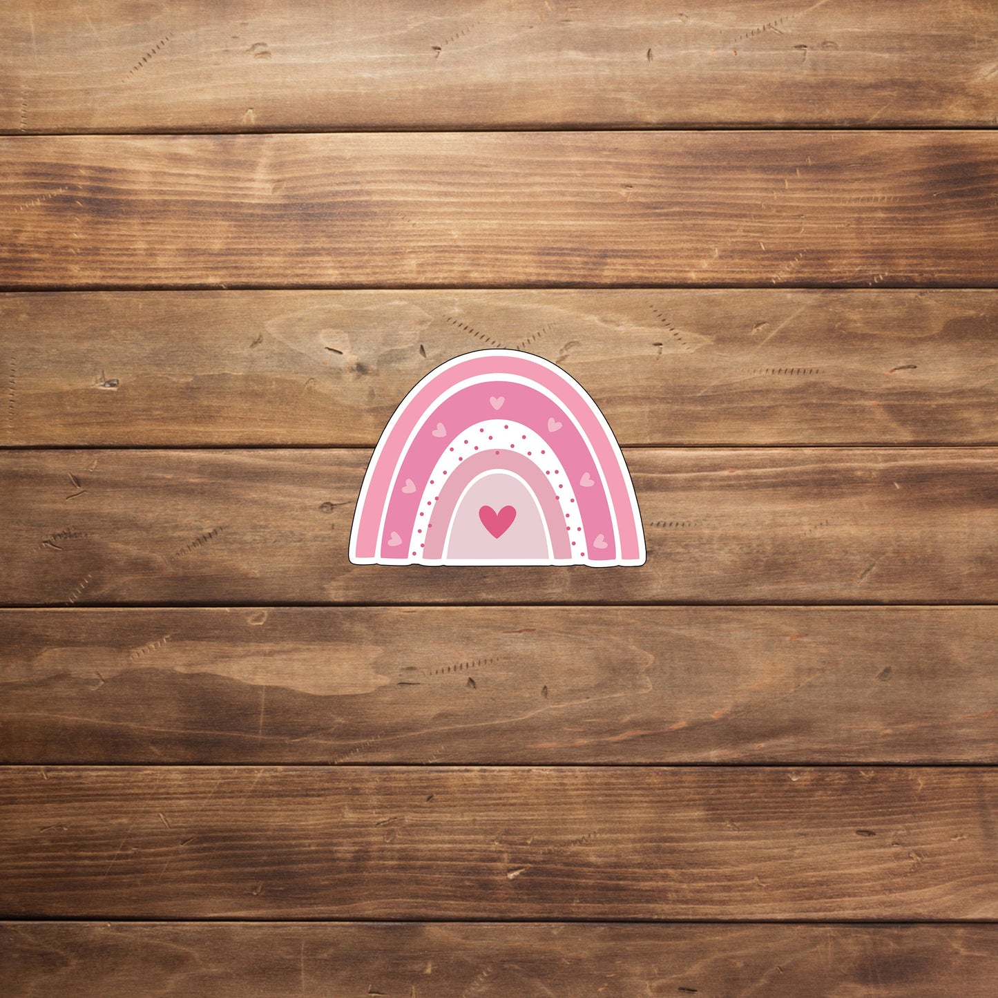 Rainbow Stickers, pink rainbow sticker