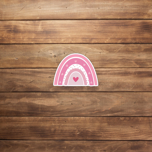 Rainbow Stickers, pink rainbow sticker