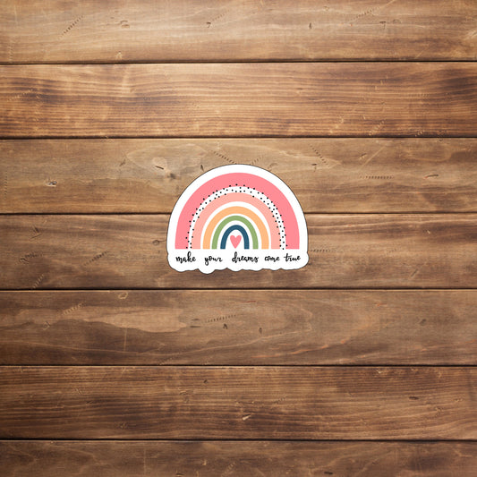 Rainbow Set Sticker Make your Dreams Come True