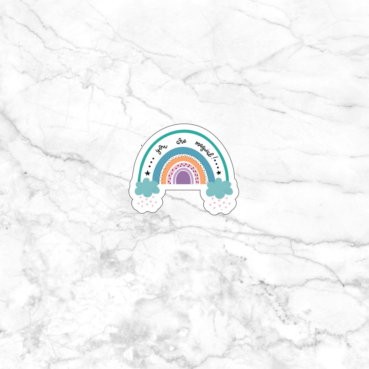 Rainbow Set Sticker 0 you are magical