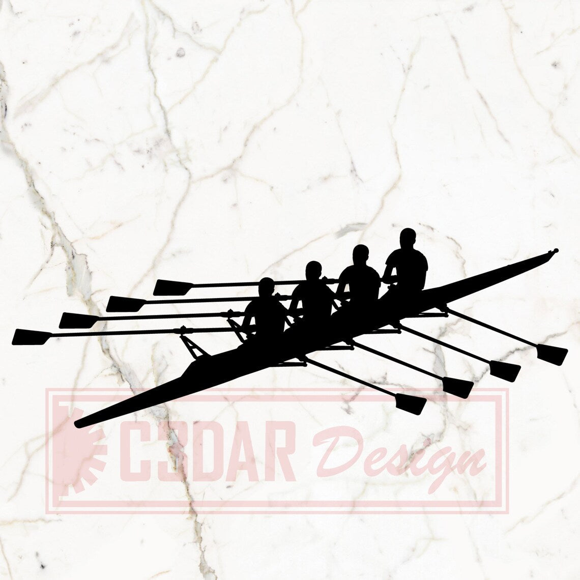 Rowing Sticker , car decal , laptop decal , window decal ,