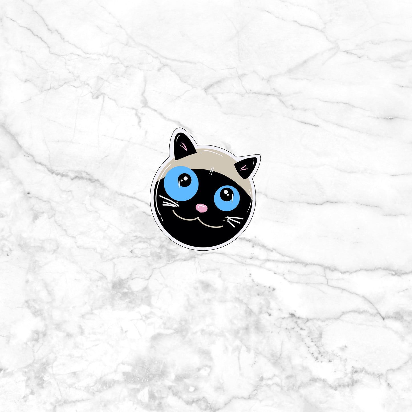 siamese Funny Cat Sticker