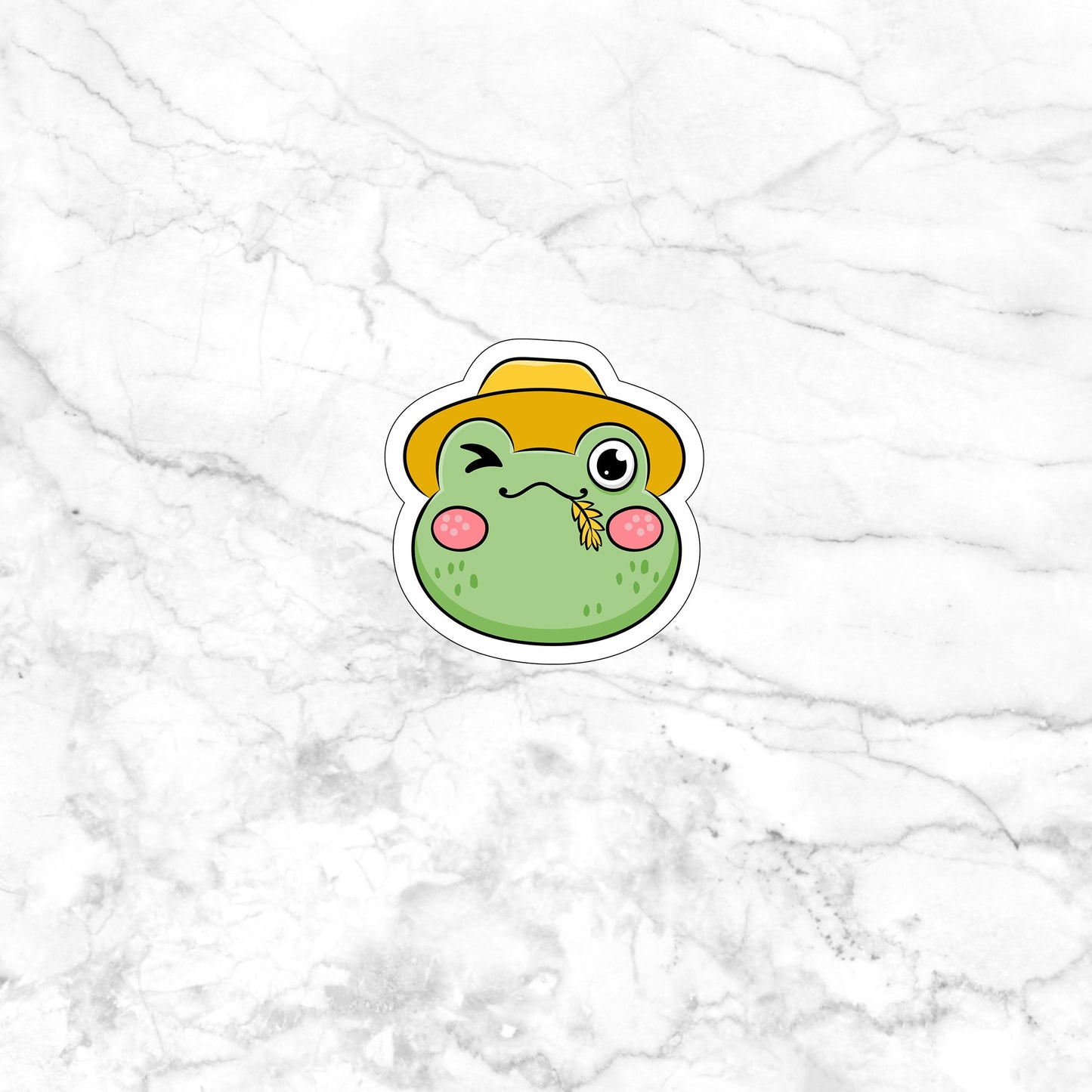 Frog Face sticker Stickers
